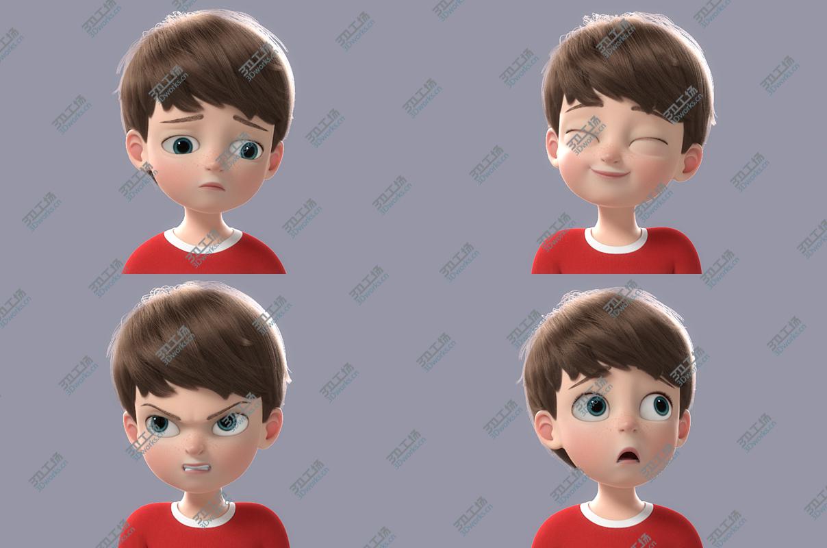 images/goods_img/20210113/3D Cartooon Boy Rigged model/4.jpg